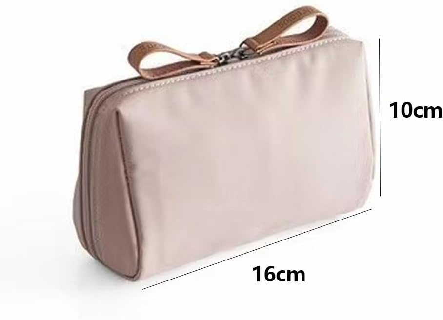 Handbag Simple Men's and Women's Casual Large Capacity Waterproof Toiletry Bag Cosmetic Multi-compartment Portable Travel Niche Bag Carry-on Khaki