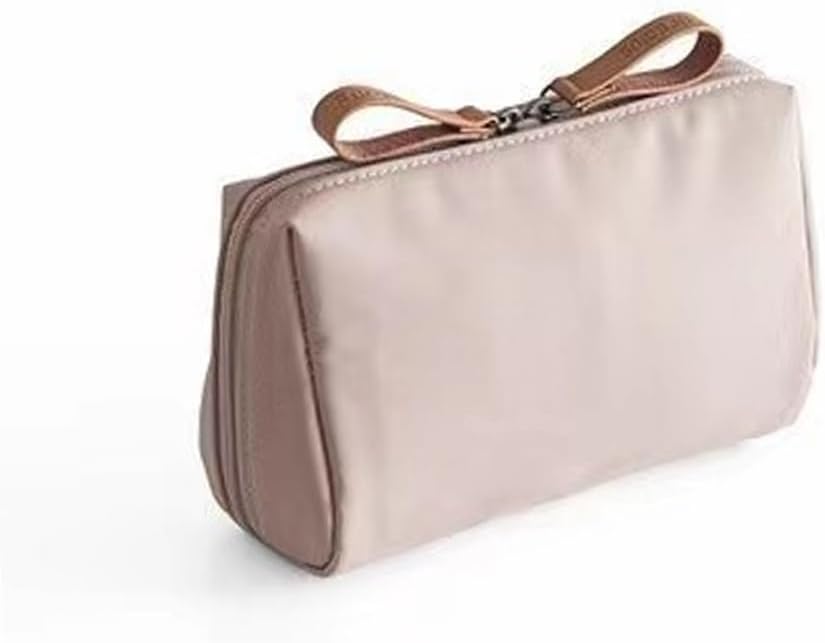 Handbag Simple Men's and Women's Casual Large Capacity Waterproof Toiletry Bag Cosmetic Multi-compartment Portable Travel Niche Bag Carry-on Khaki