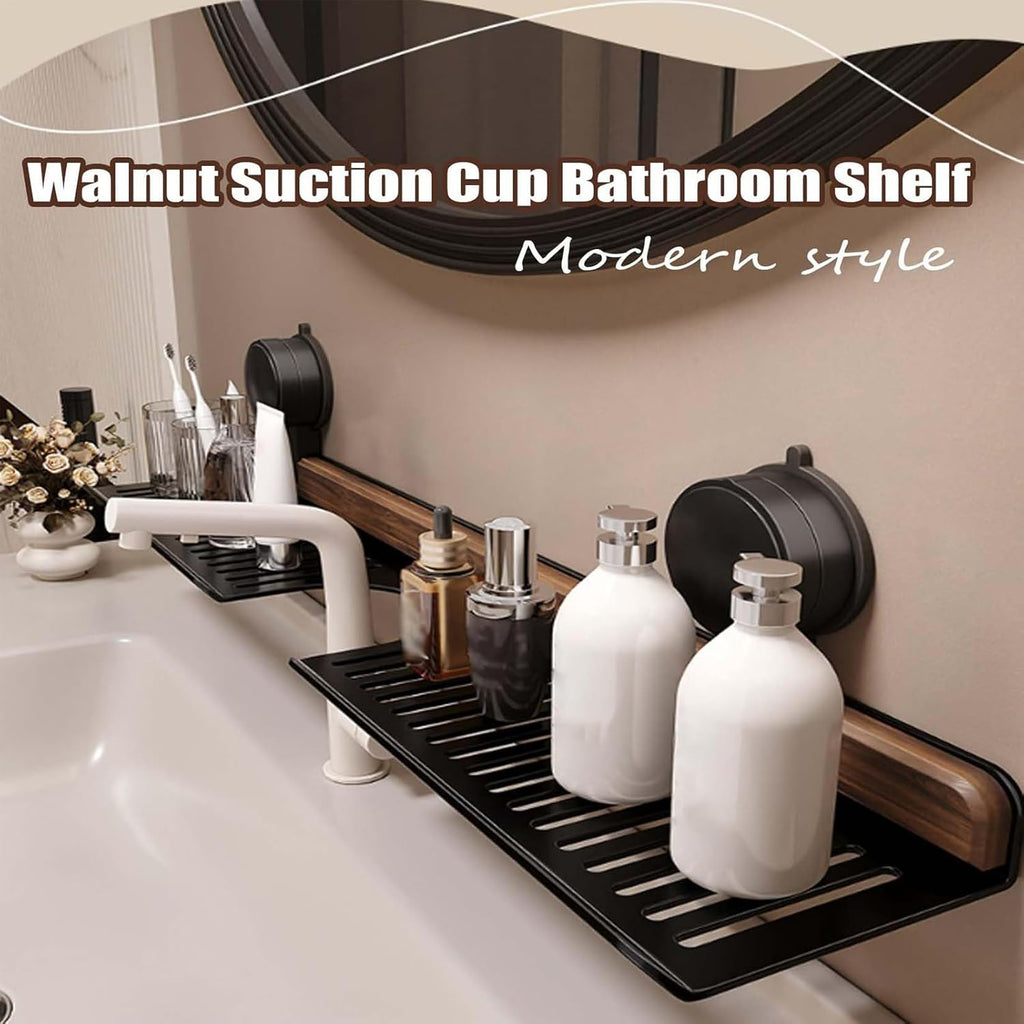 Heavy Duty Shower Organizer – Bathroom Suction Shelves, No-Drill Holder Tray | Apartment Kitchen Rack, Bedroom RV Storage Shelf, Restroom Suction Cup Stand For Home