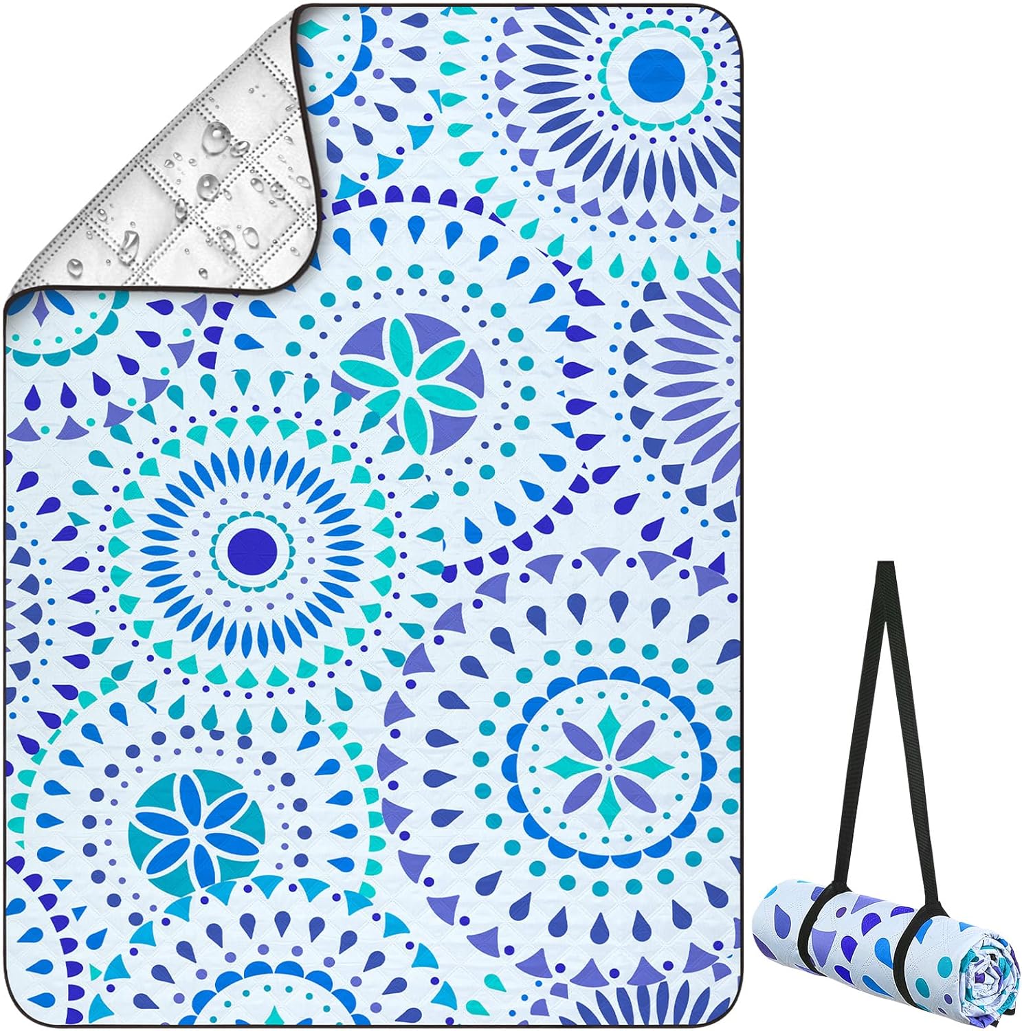 Picnic Blankets Beach Blanket, Waterproof Outdoor Blanket Sandproof Picnic Camping Mat Camping Essentials 78" x 59"